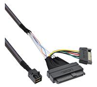 InLine 29620 a U.2 Cavo di Collegamento, SSD con U.2 (SFF 8639) su SFF 8643 e di Alimentazione, 0,5 m Nero