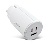 InLine 31506G - Caricatore USB a 3 porte, 2 USB-C, 1 USB A, tecnologia GaN, 65 W