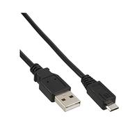 InLine 31703 0.3m USB A Micro-USB B Maschio Maschio Nero cavo USB