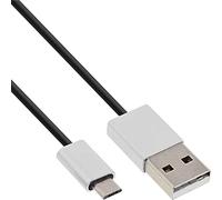 InLine 31750I cavo USB 5 m USB A Micro-USB B Alluminio, Nero