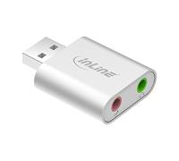 InLine 33051S - Adattatore Audio USB, Mini alloggiamento in Alluminio - NUOVO