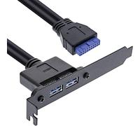 INL InLine® Staffa PCI, 2 porta USB 3.0 esterne, 1x IDC 19 pin femmina interna,