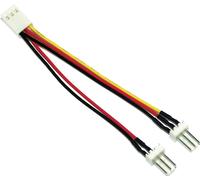 InLine® 33433 Cavo adattatore per ventole, presa Molex a 3 pin a 2x spina Molex a 3 pin