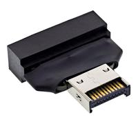 InLine 33446T - Adattatore USB 3.2 tipo E Key-A per intestazione USB 3.0 interno, 10 Gb/s, estensione scheda madre per connessioni USB interne