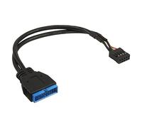InLine 33449M - Cavo adattatore interno USB 2.0 a 3.0, scheda madre USB 2.0 su USB 3.0, 0,3 m