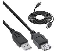 Prolunga USB 2.0 - maschio - femmina - tipo A - nera - 2m