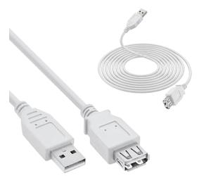 InLine 34610X 20972 Cavo Prolunga USB 2.0, Tipo A, Maschio a Femmina, 1m, Beige/Grigio