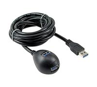 InLine 35651 cavo USB 1 m USB A 2 x USB A Nero