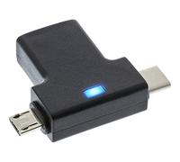 InLine 35804 - Adattatore USB 3.1/2.0 OTG a T, connettore USB di tipo C o micro USB a presa A