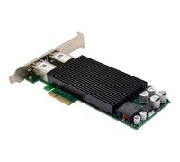 InLine® Scheda di rete Dual Gigabit, 2 x RJ45 1Gb/s, PCIe x4, PoE+ con piastra a basso profilo, 51125P