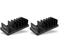 InLine 55461s Multi Stand con 6 Scomparti per scrivania/scaffale Nero (Confezione da 2)
