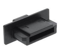InLine 59948K - Confezione da 4 protezioni antipolvere per presa eSATA, colore: Nero