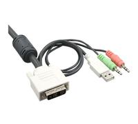 INLINE - 61613I, USB, USB, DVI-D, 1920 x 1200 Pixels, Bianco