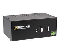 InLine KVM Switch desktop 63642I – 2 porte doppio monitor DP 1.2 4K USB 2.0 Audio