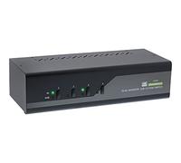 InLine 63654I KVM Desktop Switch, Dual Monitor DisplayPort 1.2, 4K, USB 3.0, Audio