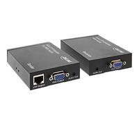 InLine 65012 - Prolunga con Audio VGA a RJ-45 Fino a 300m, Colore: Nero