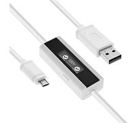 InLine 66761 USB Smart Control, multimetro, ladeue berwachung, Cavo USB a a Micro B con Display, 1 m Nero