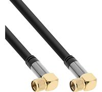 InLine 69101G cavo coassiale 1 m F Nero, Oro, Grigio