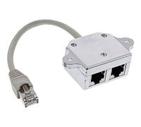 InLine 69932A cavo di interfaccia e adattatore RJ45 2xRJ45 Argento