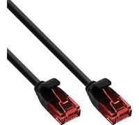 InLine 71250S - Cavo patch slim U/UTP, Cat.6, 0,5 m, colore: Nero
