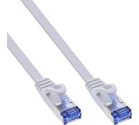 InLine 71801W - Cavo patch piatto, U/FTP, Cat.6A, 1 m, colore: Bianco