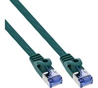 InLine 71814G - Cavo patch piatto, U/FTP, Cat.6A, 1,5 m, colore: Verde