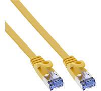 InLine 71855Y - Cavo patch piatto, U/FTP, Cat.6A, 0,5 m, colore: Giallo