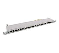 InLine® 76824E Pezzo di Pannello 0.5U - Drive bay (Cat. 6A, Grigio, 0.5U, 482,6 mm)