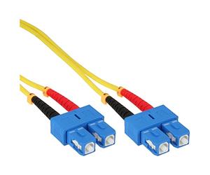InLine 82925C cavo a fibre ottiche 0,5 m 2X SC OS2 Nero, Blu, Rosso, Bianco, Giallo