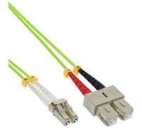 INLINE - 88644Q 0.5m 2x LC 2x SC Verde cavo a fibre ottiche