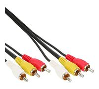 InLine 20184 Cavo Audio/Video 3X RCA Maschio/Maschio, 1.5 m, Nero