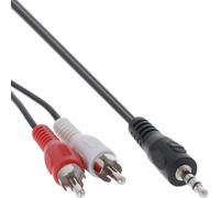 InLine Cavo adattatore audio da 2x spina RCA a spina Jack 3,5 mm stereo, 3m
