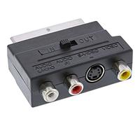 InLine 89953 cavo di interfaccia e adattatore Scart 3x RCA, S-VHS Nero