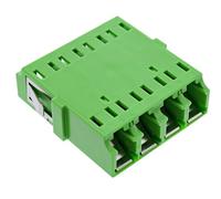 InLine® 89989I - Frizione in fibra ottica Quad LC/LC Singlemode, in ceramica, per SC-Duplex, colore: Verde