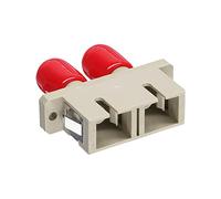 InLine 89991D LWL Coupling Duplex ST/SC - Manicotto ceramico misto per installazione, colore: Beige