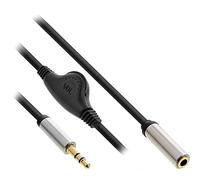 InLine® Slim Audio Cavo Jack 3,5 mm maschio/femmina.