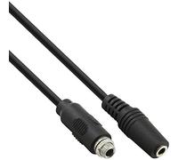 InLine 99303N - Cavo adattatore audio da incasso con filettatura, 3,5 mm, 0,6 m