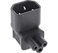 InLine® Adattatore di alimentazione IEC 60320 C14/C5, angolo superiore/inferiore, 3 poli