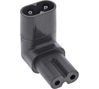InLine® Adattatore di alimentazione IEC 60320 C8 / C7, angolo superiore/inferiore 2 poli.