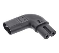 InLine® - Adattatore di rete IEC 60320 C8 / C7, angolo sinistro/destro a 2 poli