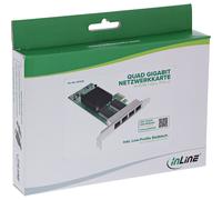 InLine Adattatore Di Rete InLine Quad Gigabit 4x RJ45 1 Gb/s PCIe x1