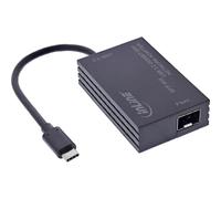 Inline Adattatore di rete USB-C a SFP per connessioni in fibra ottica, Gigabit Ethernet, 10/100/1000 Mbps, compatibile con Windows, macOS, Linux, 66659M