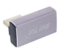 InLine Adattatore DisplayPort 1.4, 90° verticale a destra, DP maschio a femmina, compatibile 8K, 17291H
