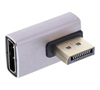 InLine Adattatore DisplayPort 1.4, 90° verticale a sinistra, DP maschio a femmina, compatibile 8K, 17291I