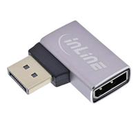 InLine Adattatore DisplayPort 1.4, angolo sinistro 90°, DP maschio a femmina, compatibile 8K, 17291E