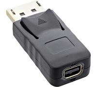 InLine® Adattatore DisplayPort maschio a mini DisplayPort femmina 4K/60Hz, nero/oro