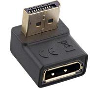 InLine® Adattatore DisplayPort, spina/femmina, angolare verso il basso, 17199U