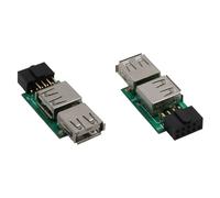 Adattatore USB 2.0 - 2x presa A per collegamento a palo NEW