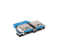 InLine Adattatore USB 3.0 2x A femmina / IDC 19pin maschio interno 33444I