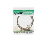 INLINE - Alimentatore - alimentatore interno 4 pin (M) - Alimentatore PCI Express 6 pin (M) - 25 cm - a trefoli (MF17784) NEW